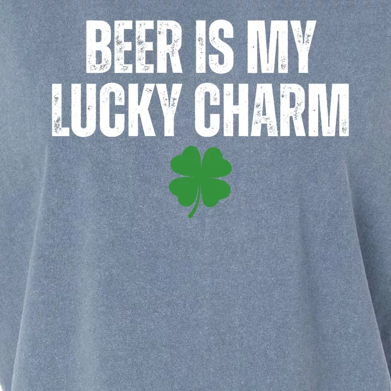 Beer Is My Lucky Charm Funny St Patricks Day Garment-Dyed Women's Muscle Tee