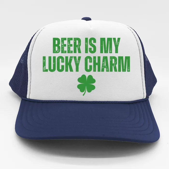 Beer Is My Lucky Charm Funny St Patricks Day Trucker Hat