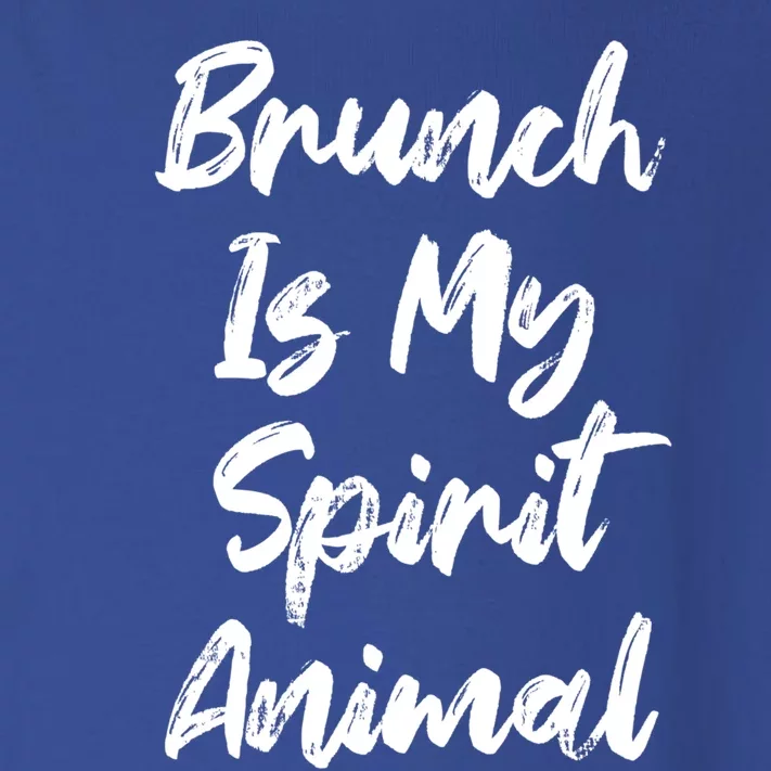 Brunch Is My Spirit Animal Funny Breakfast Lunch Parody Joke Gift Toddler Long Sleeve Shirt