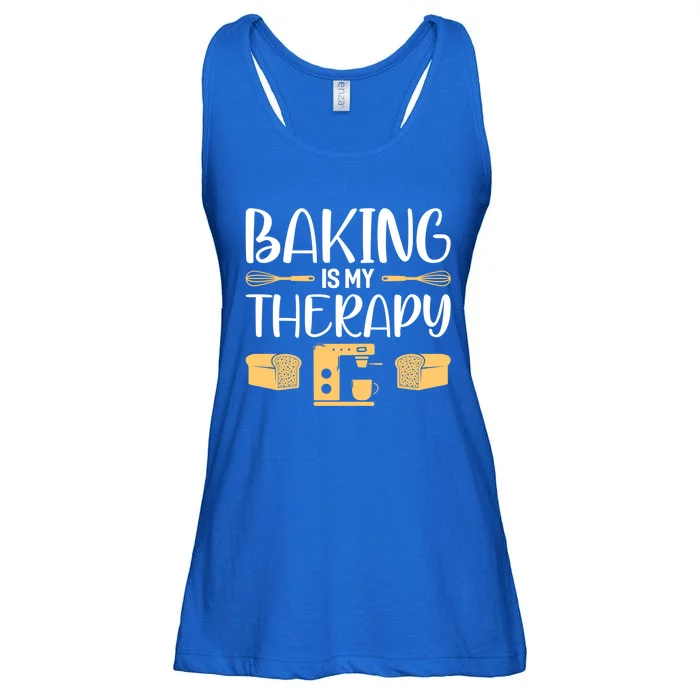 Baking Is My Therapy Funny Baking Bake Gift Meaningful Gift Ladies Essential Flowy Tank