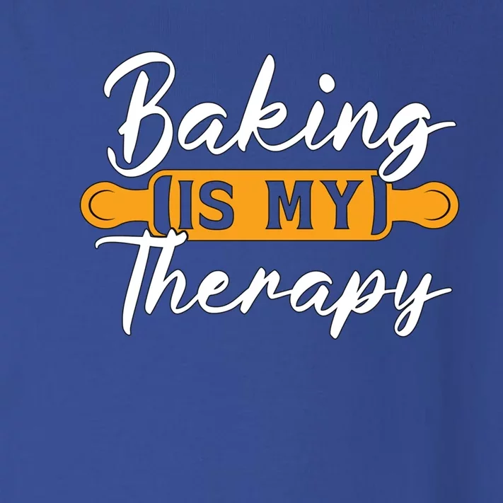 Baking Is My Therapy Bakery Love Baking Bakers Lover Baker Funny Gift Toddler Long Sleeve Shirt