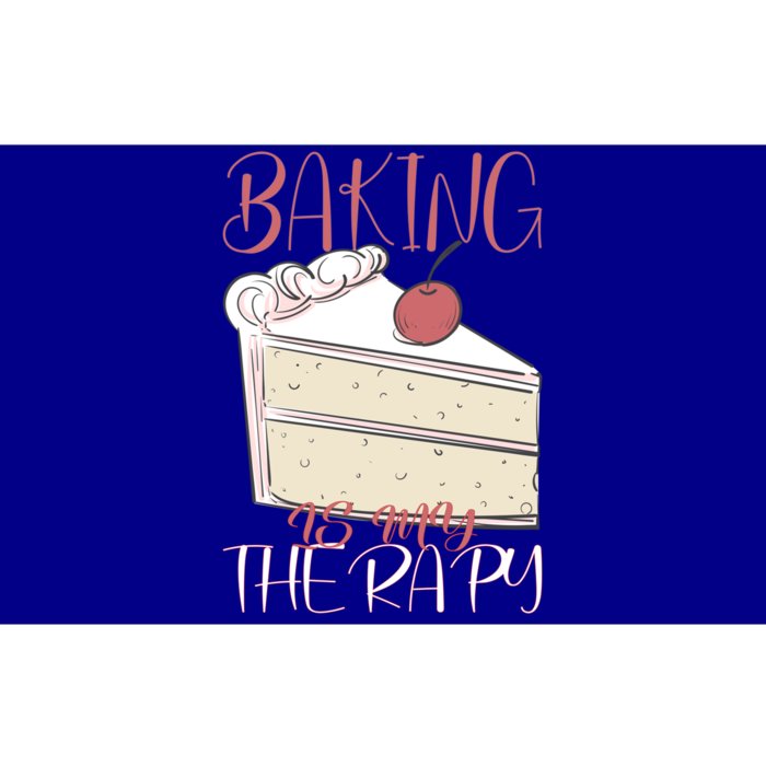 Baking Is My Therapy Baking Baker Gift Bumper Sticker