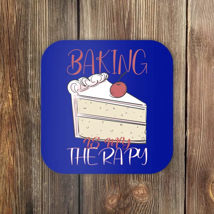 Baking Is My Therapy Baking Baker Gift Coaster