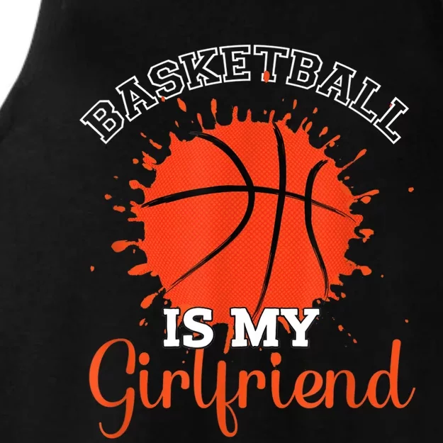 Basketball is my Girlfriend Ladies Tri-Blend Wicking Tank