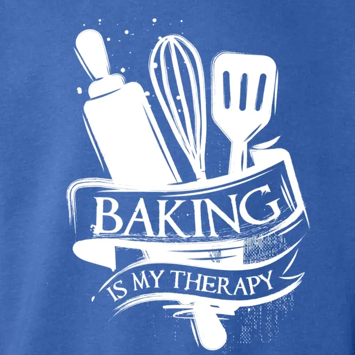 Baking Is My Therapy Funny Baking Gift Funny Gift Toddler Hoodie