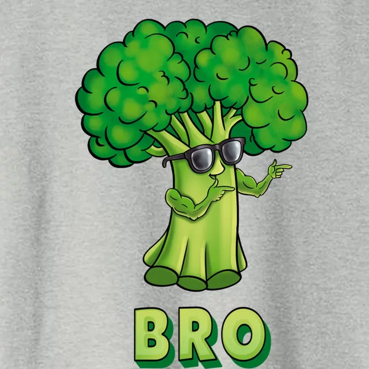 Broccoli Is My Bro Fitness Veggie Power Vegan Bro Gift Women's Crop Top Tee