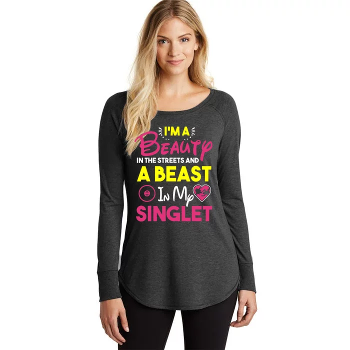 Beast In My Singlet Funny Wrestling Women's Perfect Tri Tunic Long Sleeve Shirt