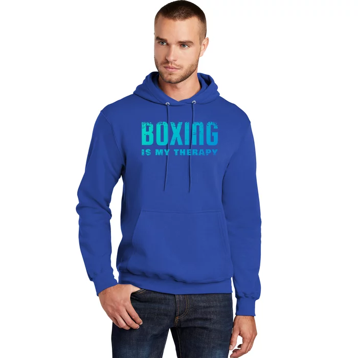 Boxing Is My Therapy Boxer Cool Gift Hoodie