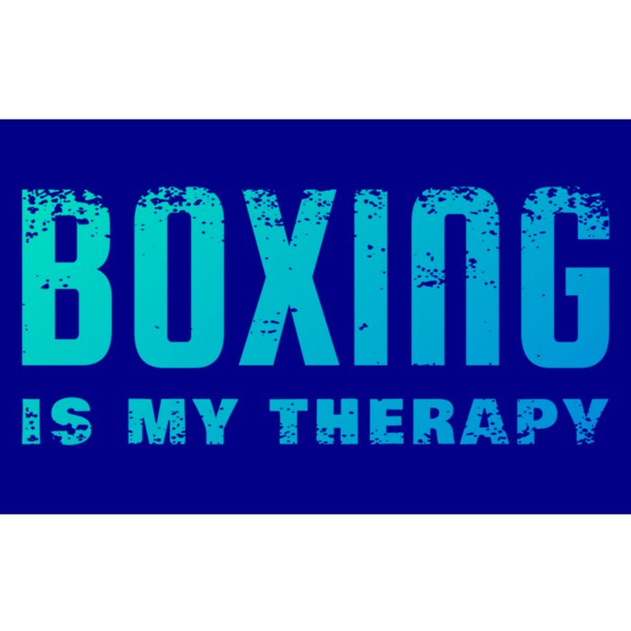 Boxing Is My Therapy Boxer Cool Gift Bumper Sticker