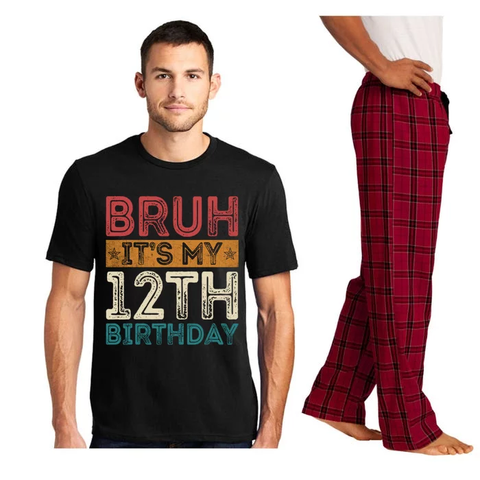 Bruh Its My 12th Birthday 12 Year Old Birthday Pajama Set