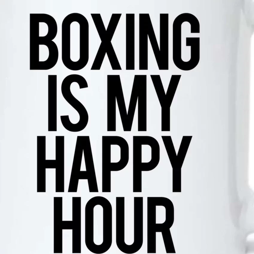 Boxing Is My Happy Hour Funny Gym Sports Saying Training Great Gift Black Color Changing Mug