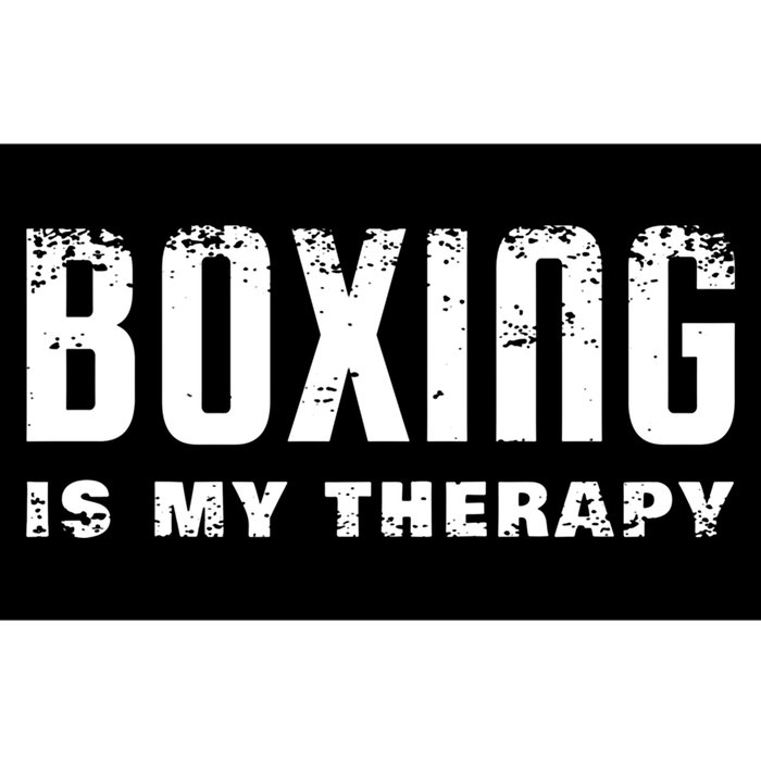 Boxing Is My Therapy Boxer Gift Bumper Sticker