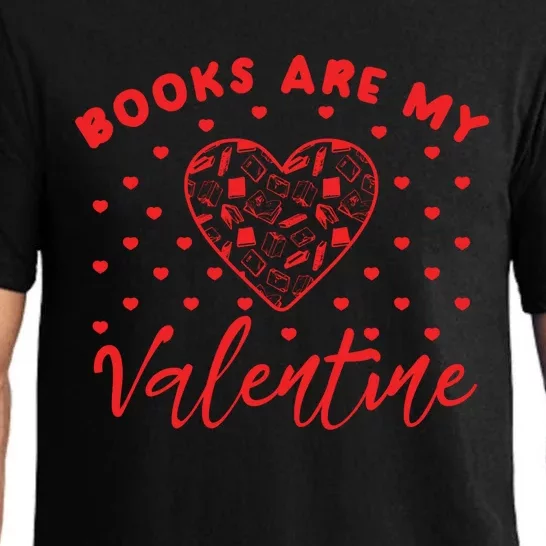 Books Is My Valentine Books Lover Heart Valentines Day Gift Pajama Set