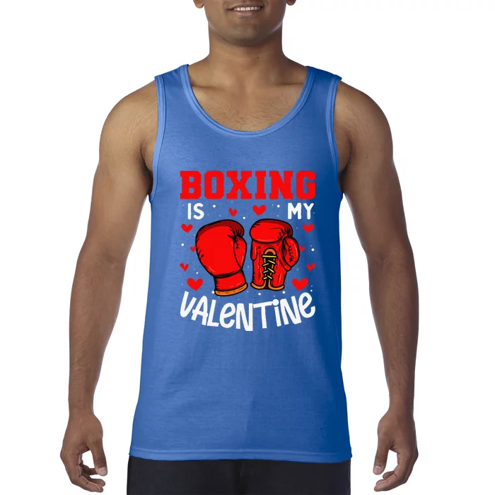 Boxing Is My Valentine Funny Sport Lover Tank Top