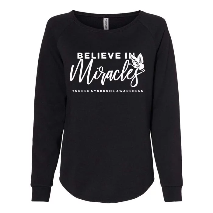 Believe In Miracles Turner Syndrome Awarenss Womens California Wash Sweatshirt