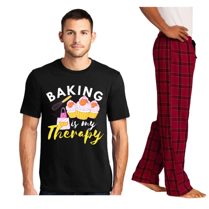 Baking Is My Therapy Cake Bakers Girl Baker Gift Cupcake Gift Pajama Set