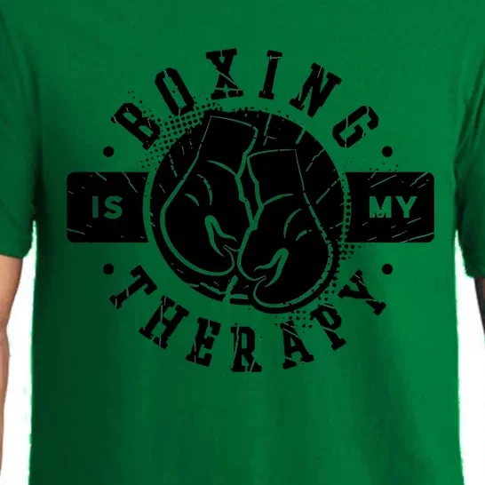 Boxing Is My Therapy Martial Arts Boxer Gift Pajama Set