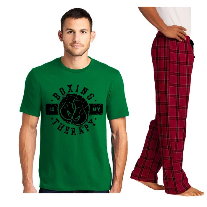 Boxing Is My Therapy Martial Arts Boxer Gift Pajama Set