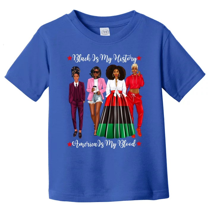 Black Is My History Strong Black Figures Blm Dress Great Gift Toddler T-Shirt