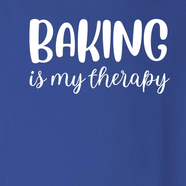 Baking Is My Therapy Funny Gift Toddler Long Sleeve Shirt