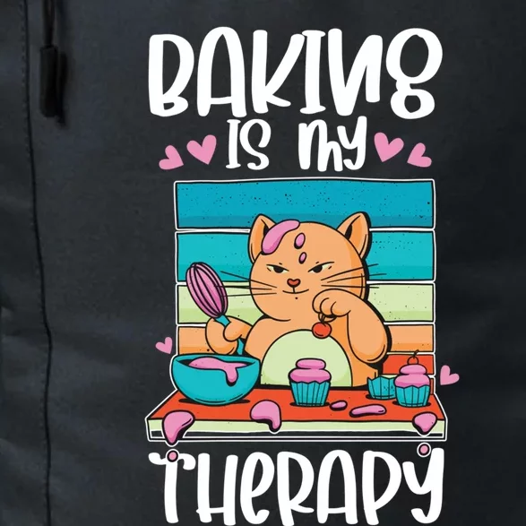 Baking Is My Therapy Hobby Cake Cupcake Muffin Baker Gift Daily Commute Backpack