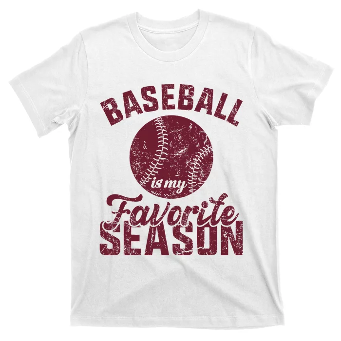 Baseball Is My Favorite Season Vintage T-Shirt