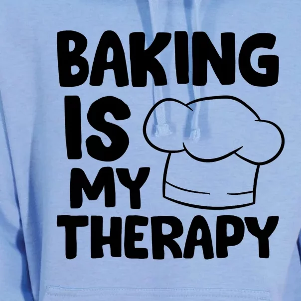 Baking Is My Therapy Cook Hat Funny Bakers Gift Unisex Surf Hoodie