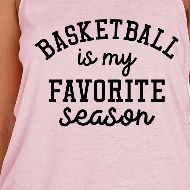 Basketball Is My Favorite Season Sports Pride Gift Women's Knotted Racerback Tank