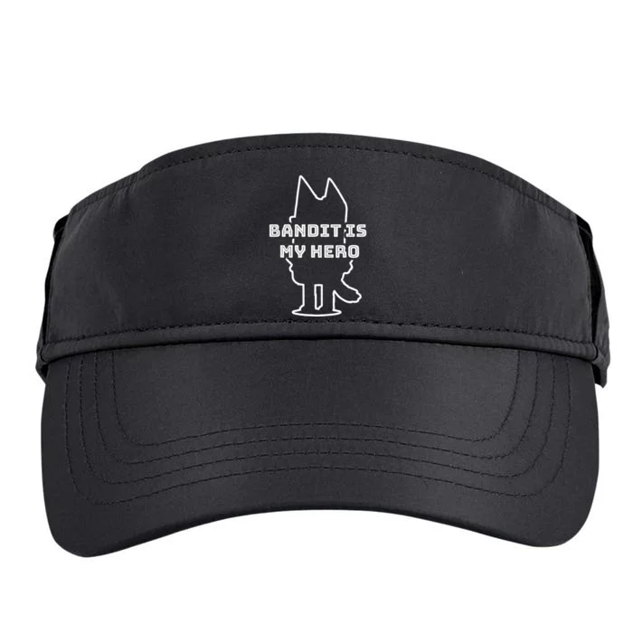 Bandit Is My Hero Funny Show Dad Dog Adult Drive Performance Visor