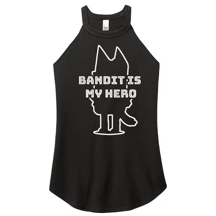 Bandit Is My Hero Funny Show Dad Dog Women’s Perfect Tri Rocker Tank