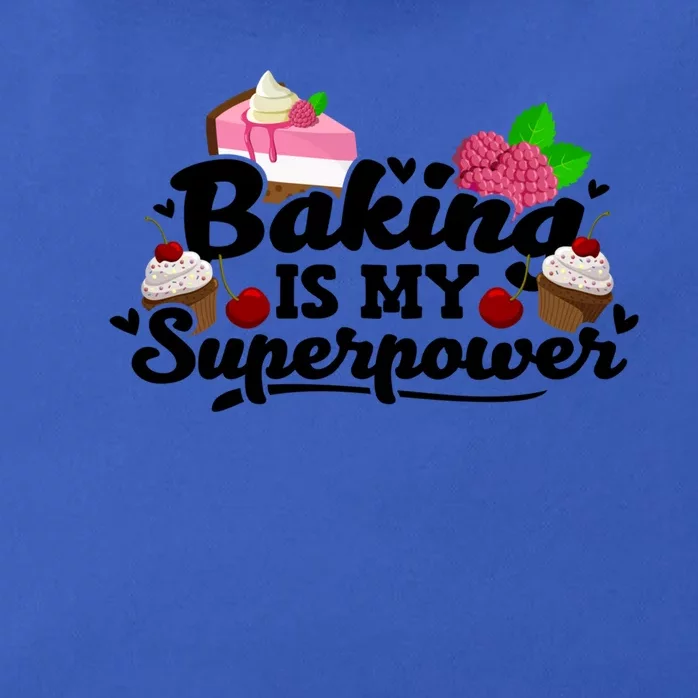 Baking Is My Superpower Cake Pastry Baker Baking Gift Zip Tote Bag