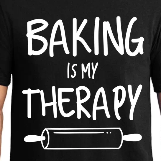 Baking Is My Therapy Pies Cupcake Batch Funny Bakery Gift Pajama Set