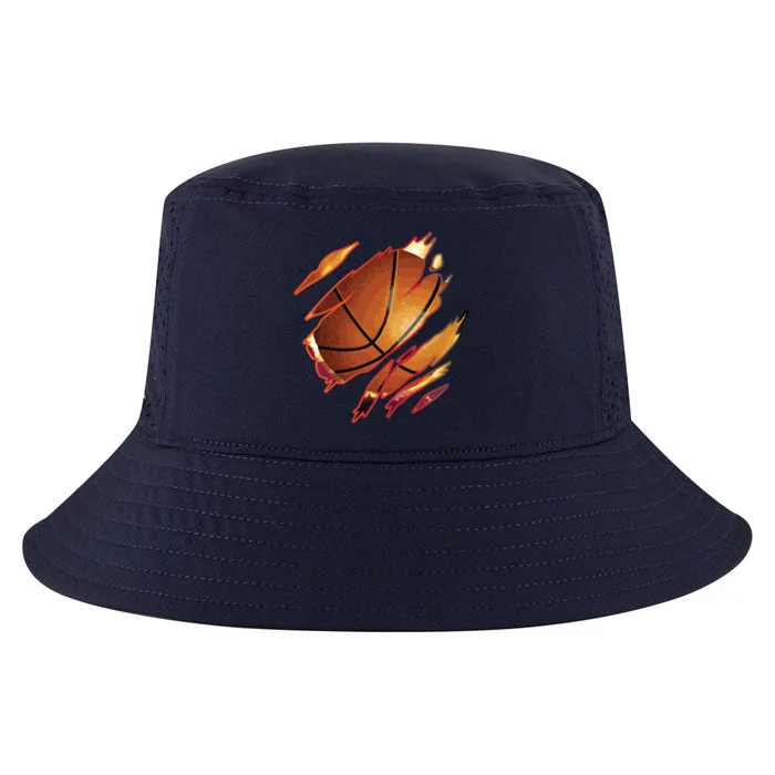 Basketball In Me Ripped Chest Gift Basketball Team Player Gift Cool Comfort Performance Bucket Hat