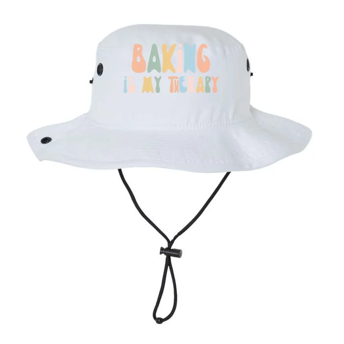 Baking Is My Therapy Gift Funny Foodie Gift For Baker Meaningful Gift Legacy Cool Fit Booney Bucket Hat