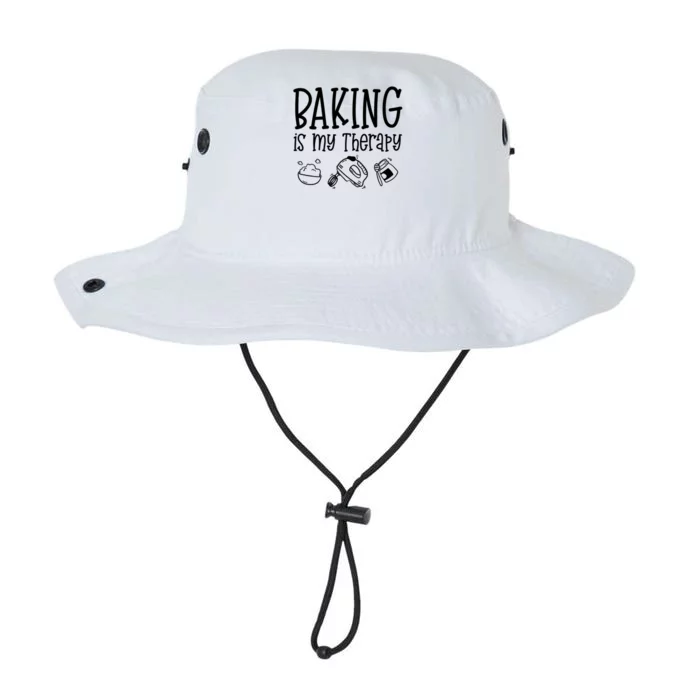 Baking Is My Therapy Gift Funny Gift For Baker Cook Cool Gift Legacy Cool Fit Booney Bucket Hat