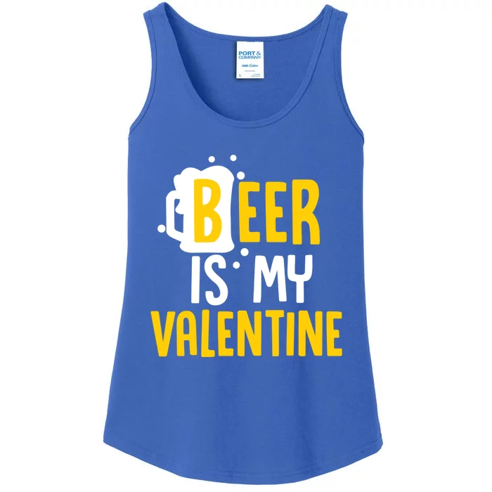 Beer Is My Valentine Funny Alcohol Lover Valentines Day Cool Gift Ladies Essential Tank