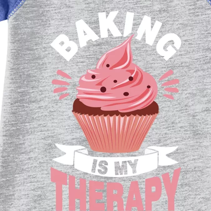 Baking Is My Therapy Great Gift Infant Baby Jersey Bodysuit