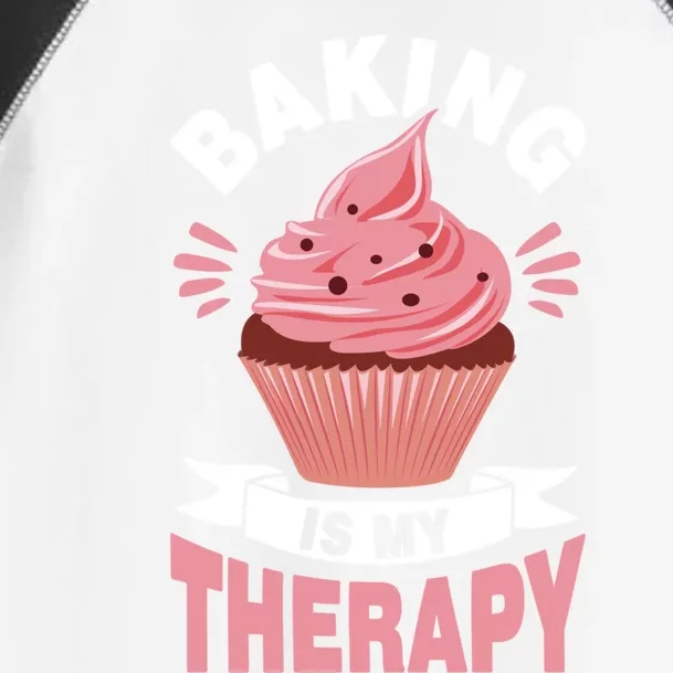 Baking Is My Therapy Great Gift Toddler Fine Jersey T-Shirt