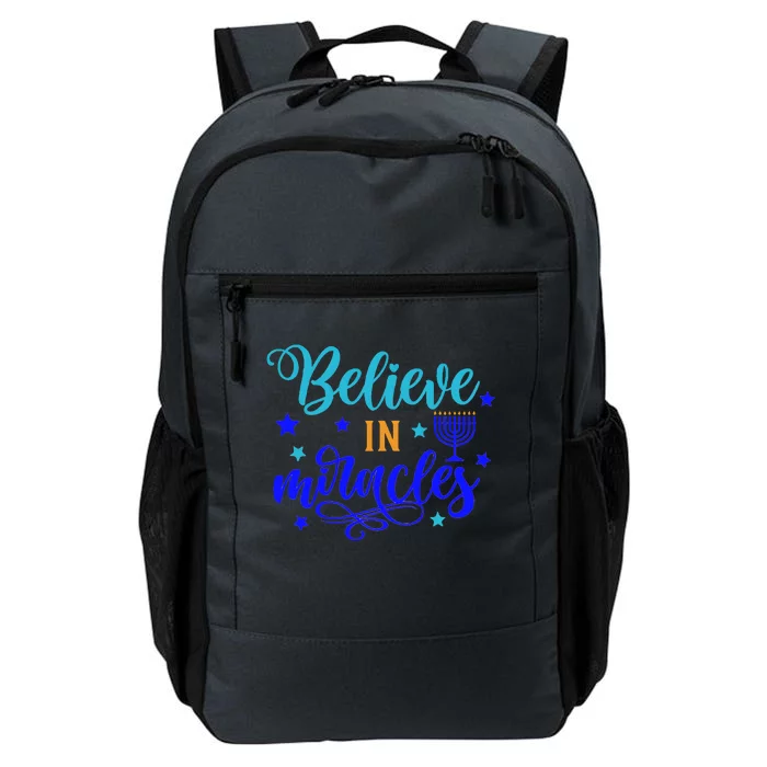 Believe In Miracles Christmas Hanukkah Jewish Daily Commute Backpack