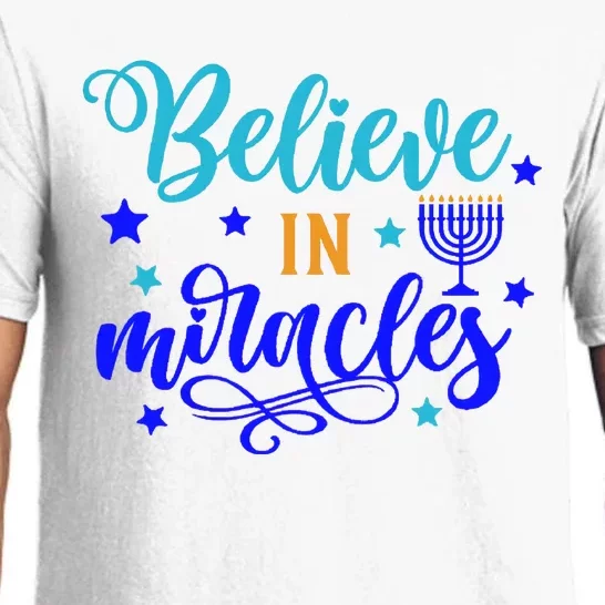 Believe In Miracles Christmas Hanukkah Jewish Pajama Set