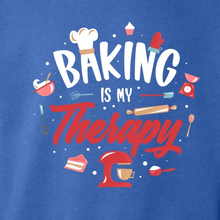 Baking Is My Therapy Gift Toddler Hoodie