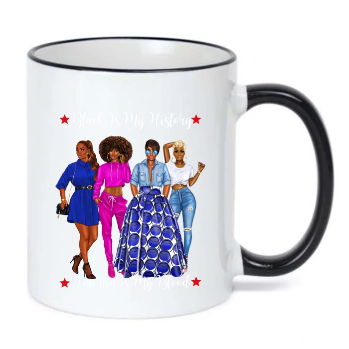 Black Is My History Strong Black Females Mom Sister Teacher Gift Black Color Changing Mug