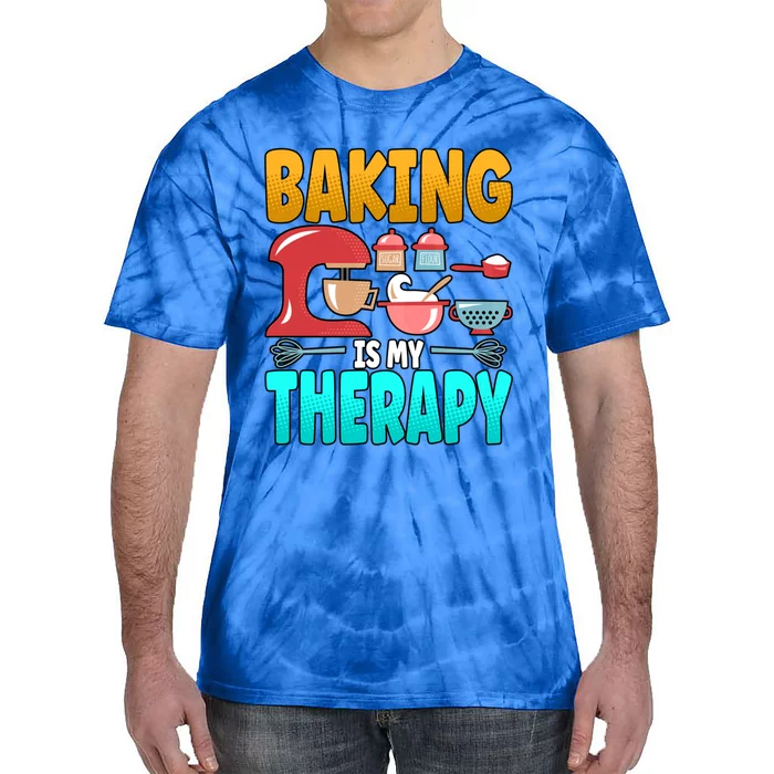 Baking Is My Therapy Cute Gift Tie-Dye T-Shirt