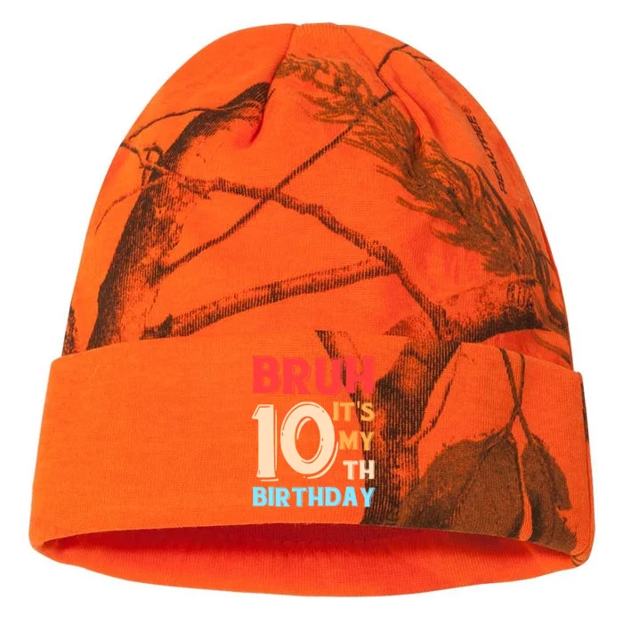 Bruh ItS My 10th Birthday Kati - 12in Camo Beanie