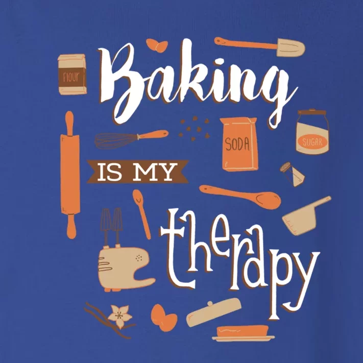 Baking Is My Therapy Gift Toddler Long Sleeve Shirt