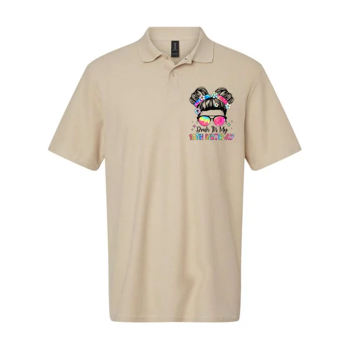 Bruh ItS My 10th Birthday 10 Year Old 10th Birthday Girl Softstyle Adult Sport Polo