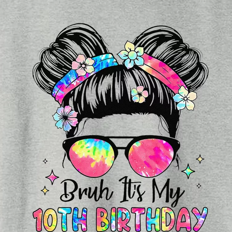 Bruh ItS My 10th Birthday 10 Year Old 10th Birthday Girl Women's Crop Top Tee