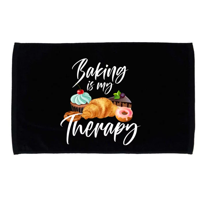 Baking Is My Therapy Gift Microfiber Hand Towel