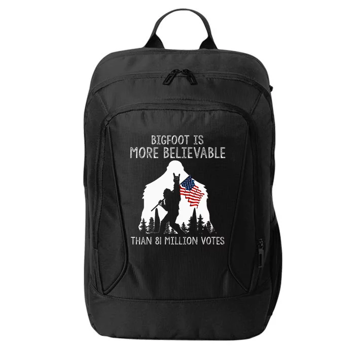 Bigfoot Is More Believable Than 81 Million Votes Vintage City Backpack