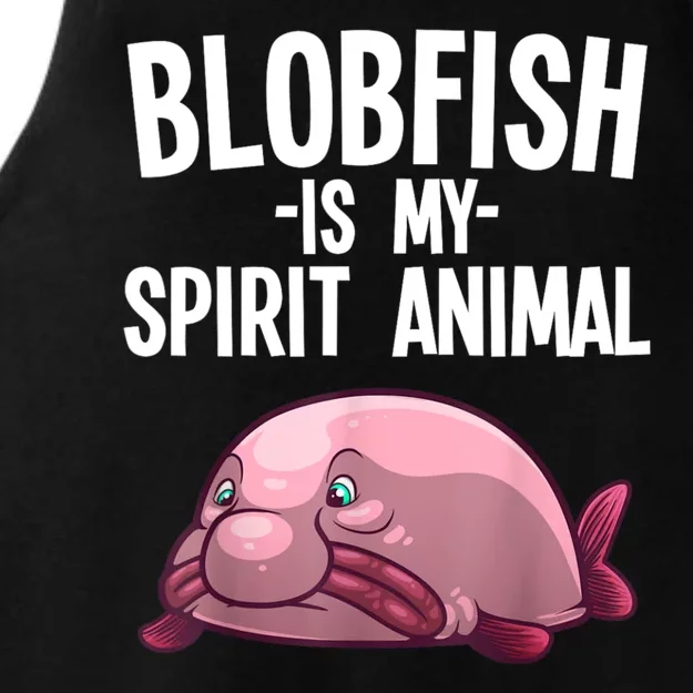 Blobfish Is My Spirit Animal Funny Blobfish Meme Ladies Tri-Blend Wicking Tank